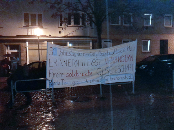 photo 23.11.23 of 31st anniversary of the racist arson attack in Mölln 